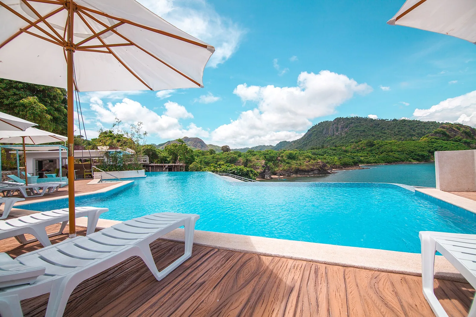 Infinity pool overlooking the sea