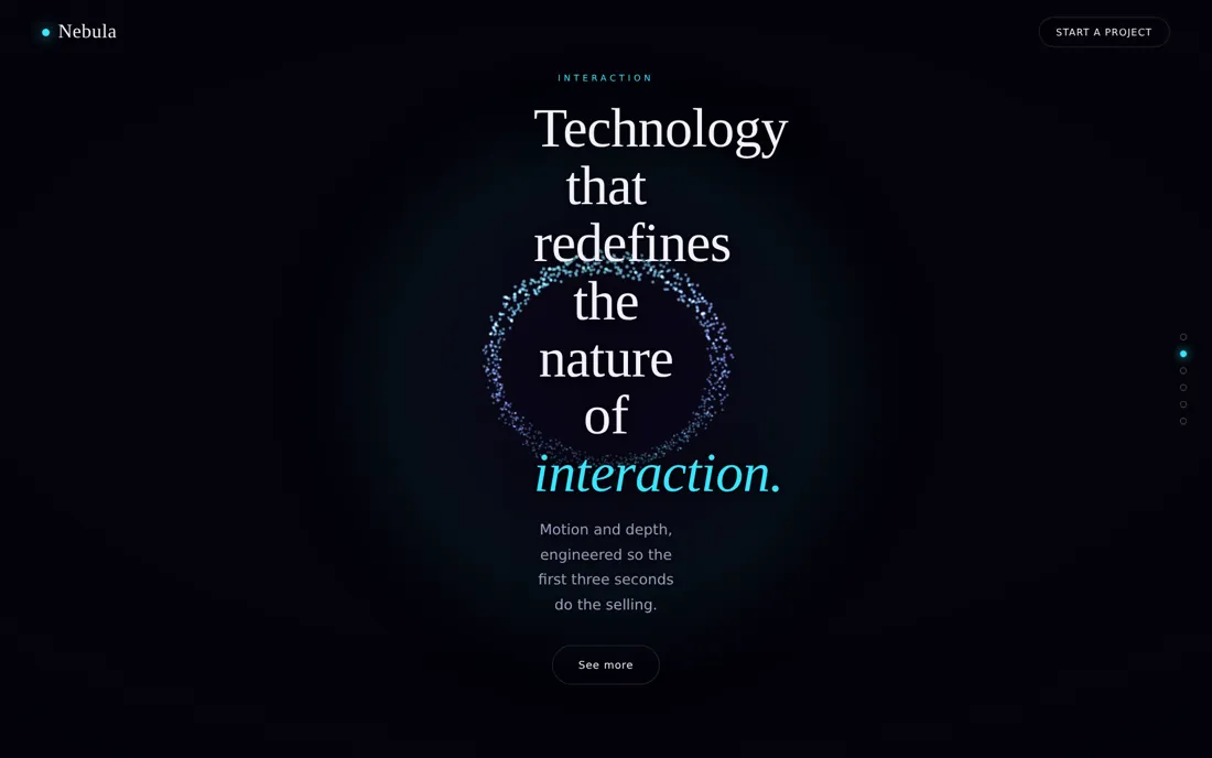 Interactive hero