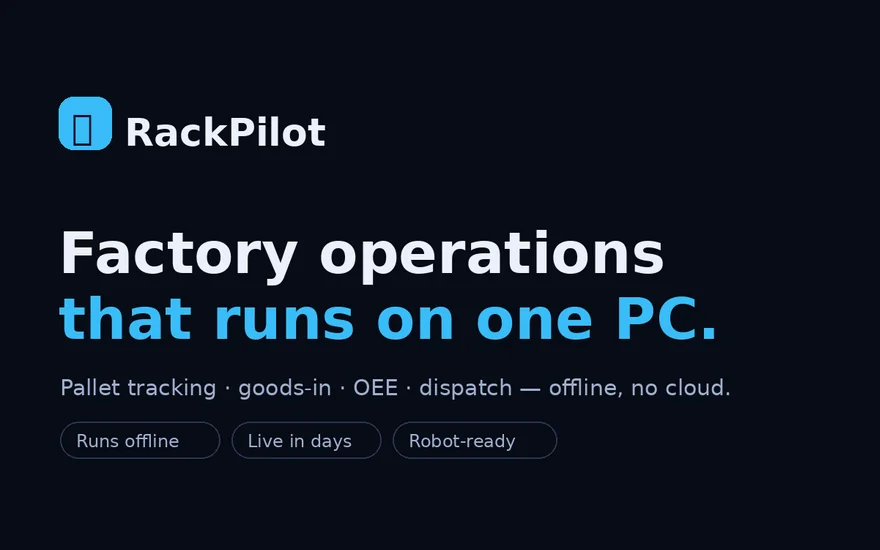 RackPilot operations platform