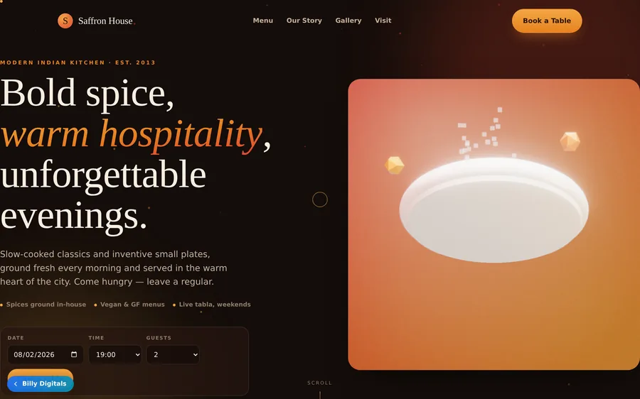 Restaurant template
