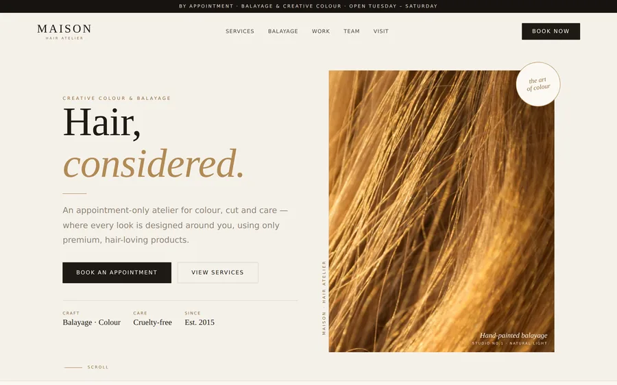 Salon Luxe template
